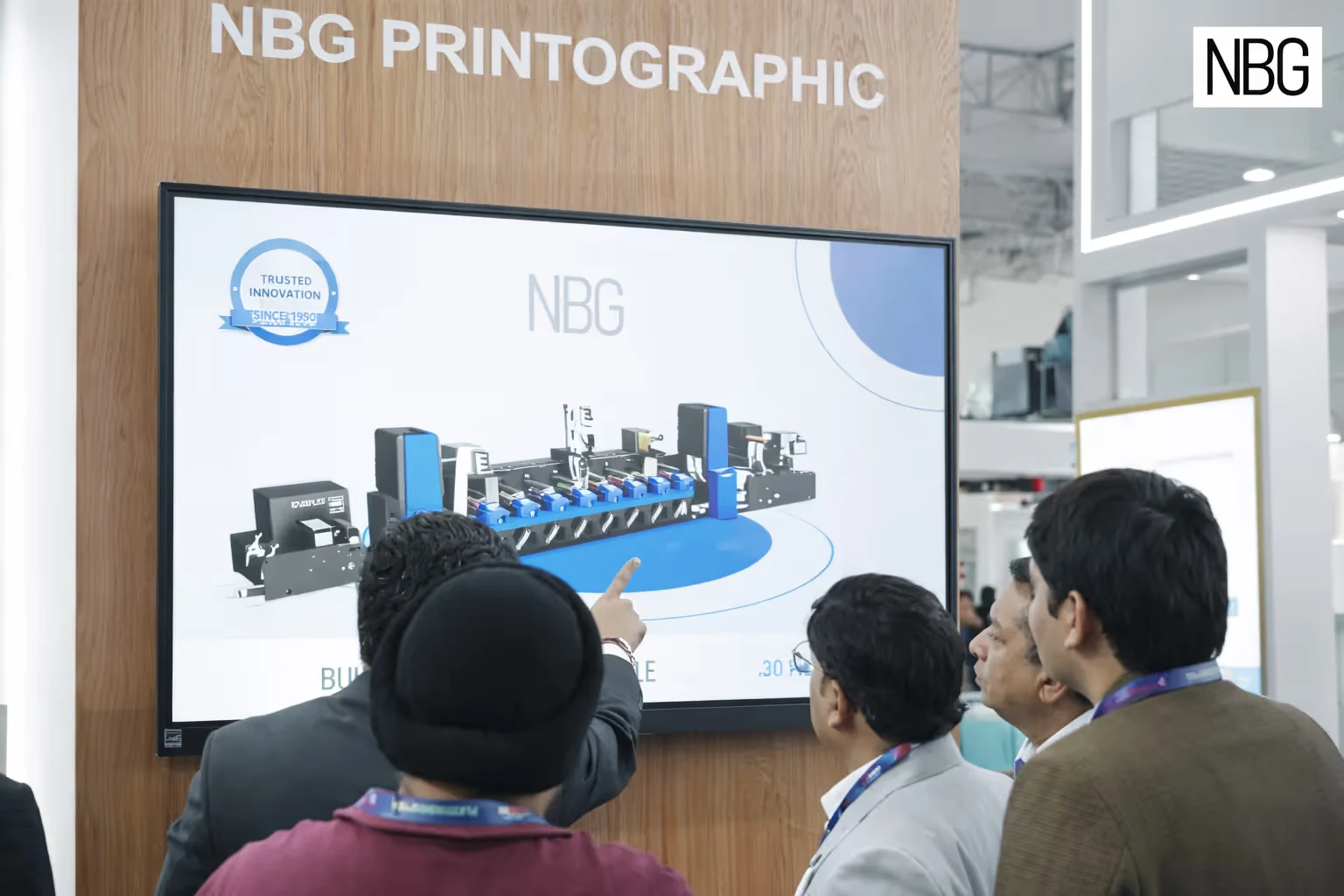 Plast India 2026 trade show exhibition booth with immersive technology
