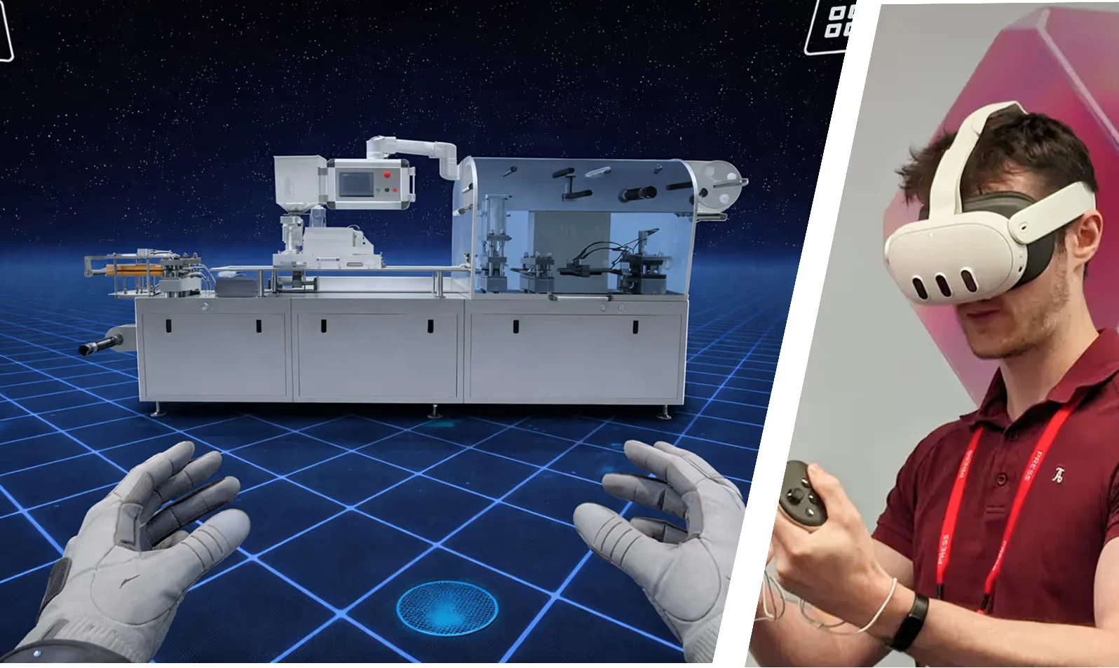AR, VR and 3D sales demos for packaging machine manufacturers
