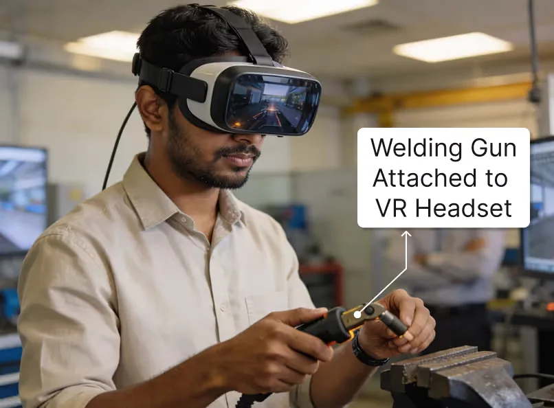 Blue Collar VR Training Simulator for Welding and Stamping Operations